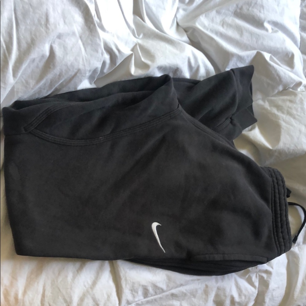 Nike Black Sweatshirt with White Swoosh
